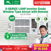 X-SERIES 1HP Energy Efficient Window Aircon with Remote Control