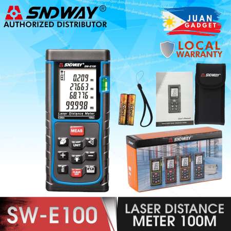 Sndway Laser Distance Meter 100M Rangefinder - JG Superstore