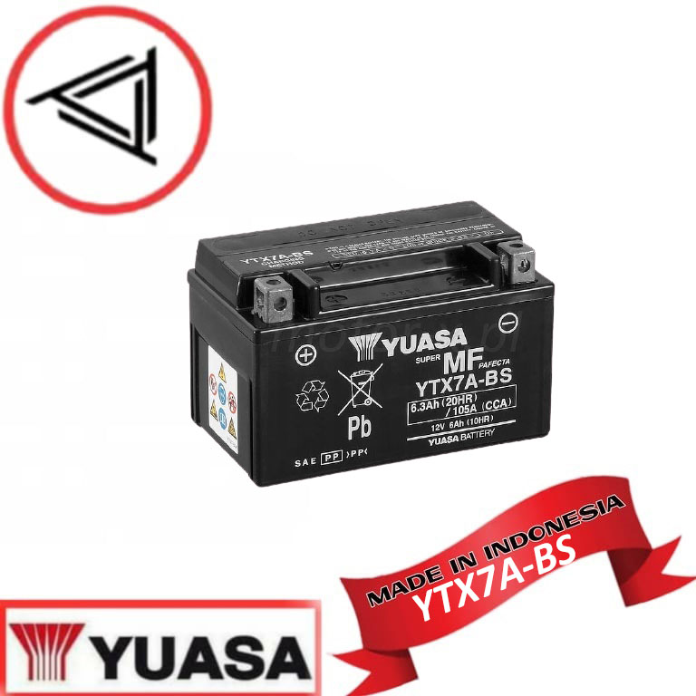 Batterie Scooter, Moto YTX7A-BS Yuasa 12V