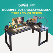 Bewell L-Shaped Corner Desk for Office and Gaming