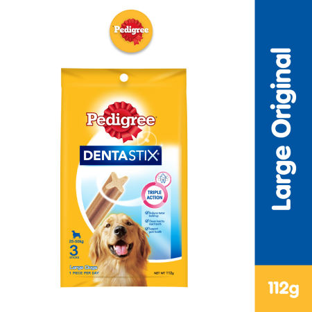PEDIGREE DentaStix Dental Sticks for Large Breed Dogs, 112g
