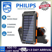 PHILIPS Solar Power Bank 150000mAh Waterproof Charger with LED