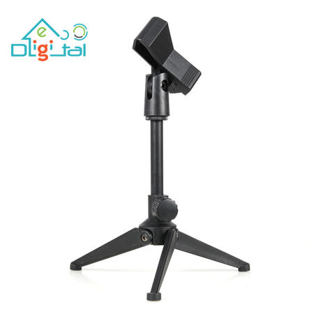 EcoDigital Adjustable Desk Mic Stand with Non-Slip Clip