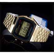 Casio Women's Gold Stainless Steel Digital Watch