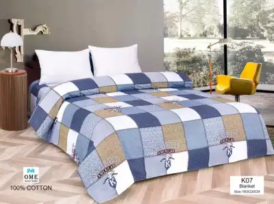 2021 New Design Cotton Blankets Kumot Double size (4)