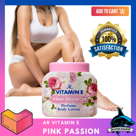 Skin Care Perfume Floral Scent Anti-Aging Whitening Face and body Cream AR Vitamin E Pink Passion Moisturizing and Whitening Lotion from Thailand Authorized Distributer of Thailand Products Nourishing and Brightening Skin Anti-Dry Smooth Skin Body Cream