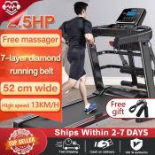 Foldable 2.5HP Treadmill with Massage Function - Brand Name