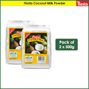 Fiesta Coconut Milk Powder 500g - Pack of 2 | Original Instant Gata, Premium Creamy White Gata Powder, Fresh Gata Powder