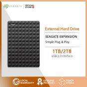 Seagate 1TB/2TB Portable USB 3.0 External Hard Drive