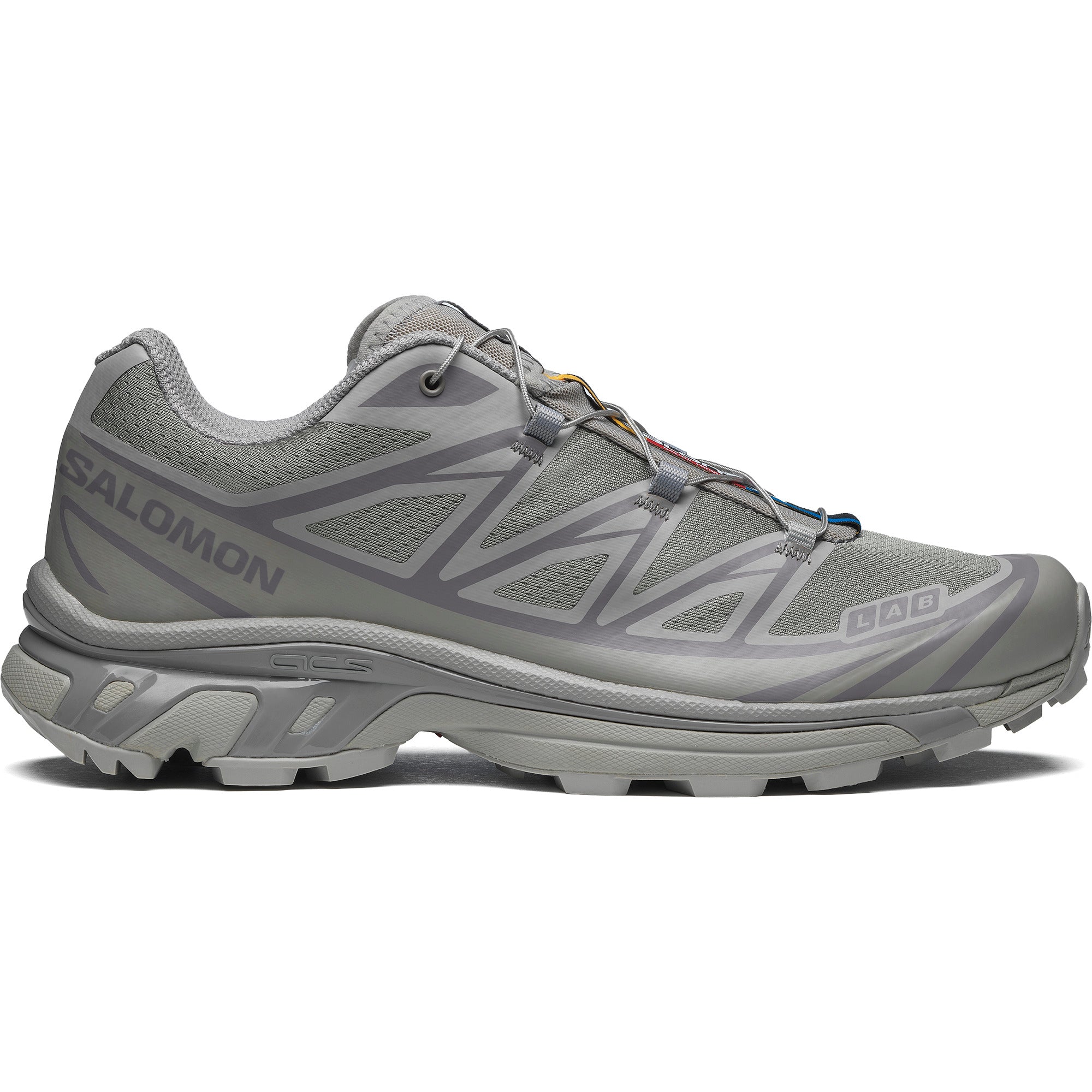 Discount on Salomon  shoes - SKU: Salomon Xt-6 Unisex Casual Shoes In Ghost Gray / Ghost Gray / Gray Flannel