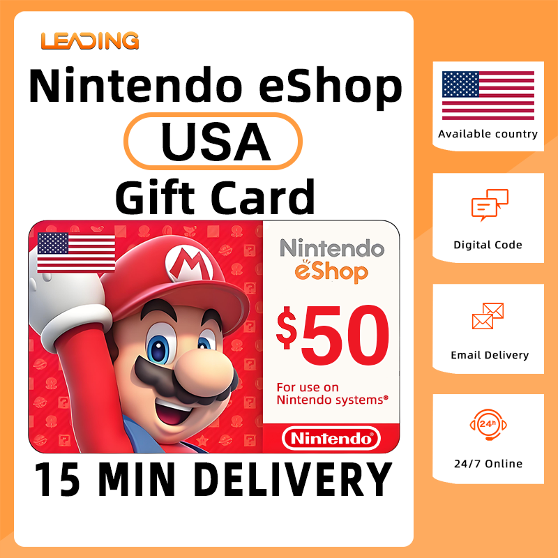 Nintendo Eshop Usa Gift Card Codes Fast Email Delivery For