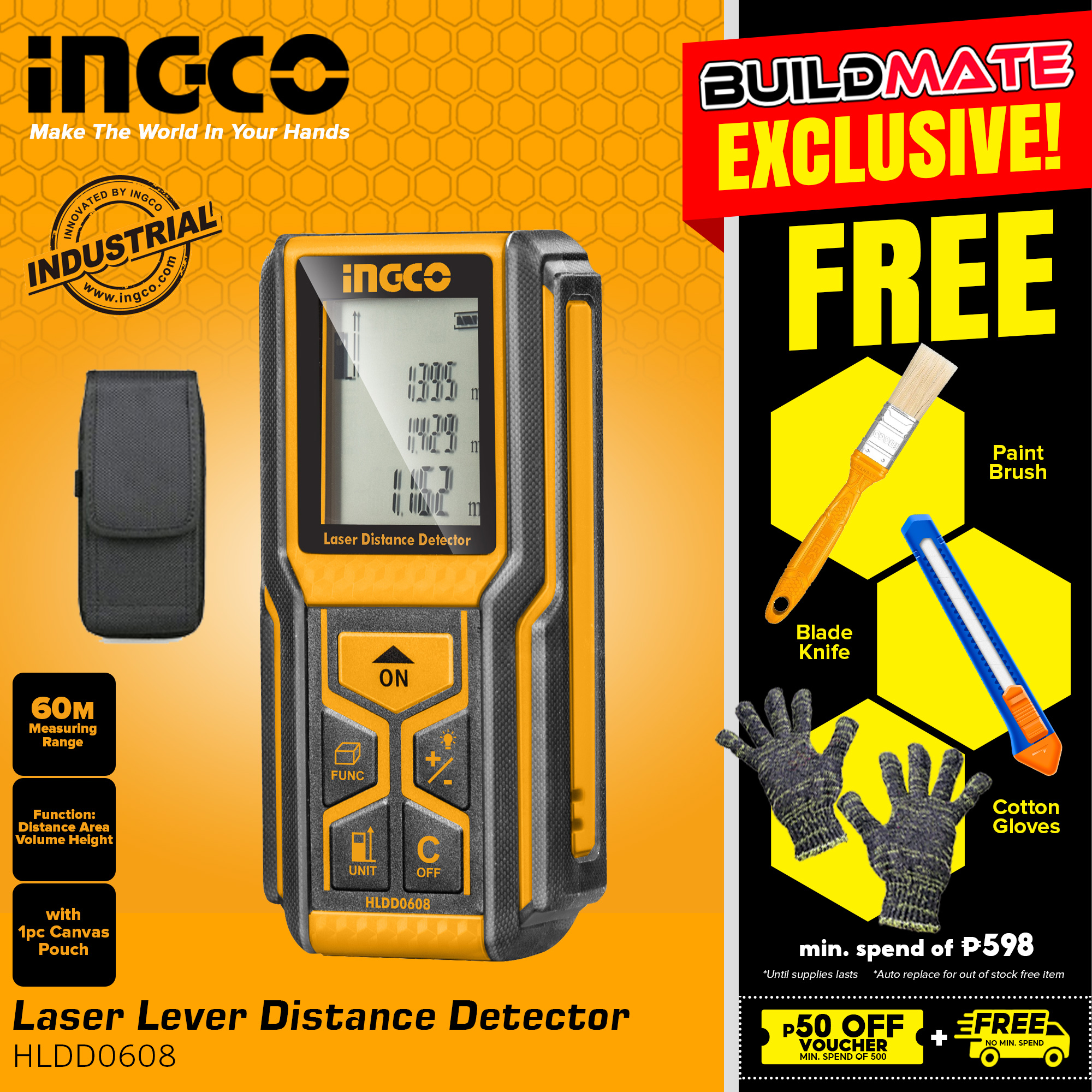 Ingco laser deals distance meter