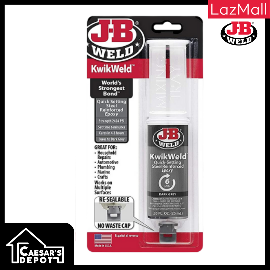 J-B Weld MarineWeld 25 ml 0.85 fl. oz. Epoxy Adhesive 50172 - The Home Depot