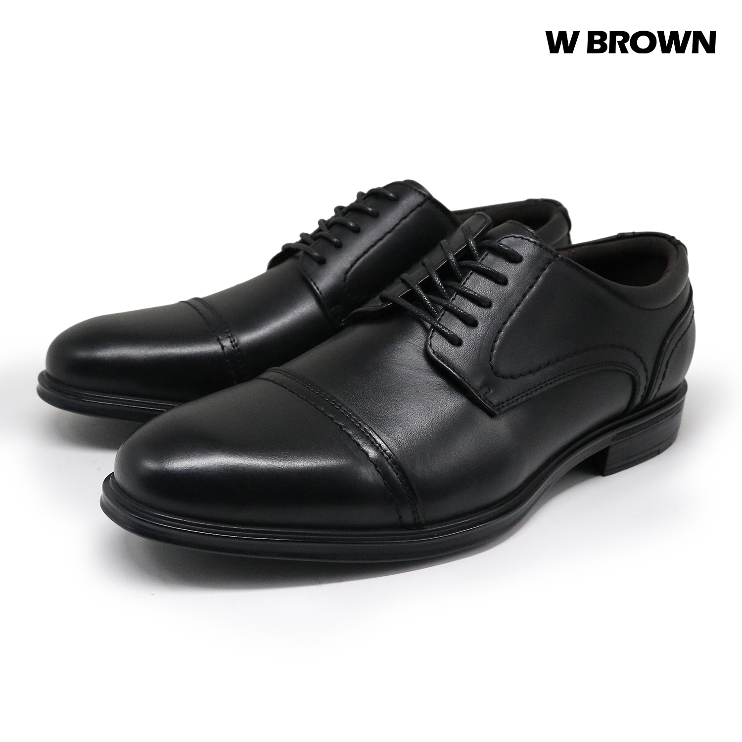 W BROWN Men's Derby Laced Black Shoes Plain Heeled Shoes Formal Shoes for Men (WUR706BL) Presyo 2,895 Piso*Libreng Shipping