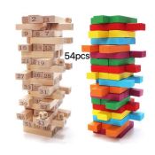 zpfr23 Jlt 54pcs Big Size Jenga Blocks