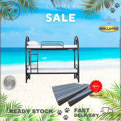Penelope Double Deck Bed Frame with 2 Free Mattresses