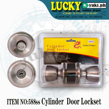 588SS silver / 588AB / 588PB Door Lockset w/ 3pcs keys