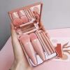 5in1 Makeup Brush Set W/ Mirror Travial Kit Make Up Tools