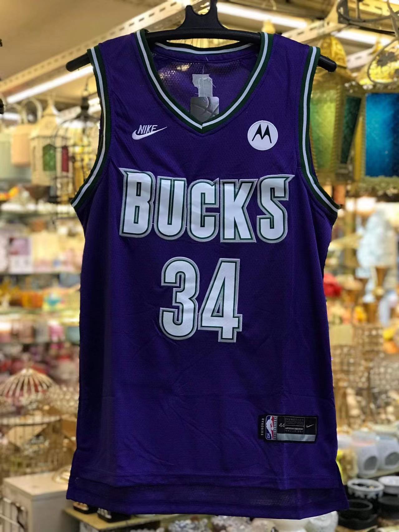 Authentic NBA Giannis Antetokounmpo Milwaukee Bucks Jersey #34, Men's  Fashion, Activewear on Carousell
