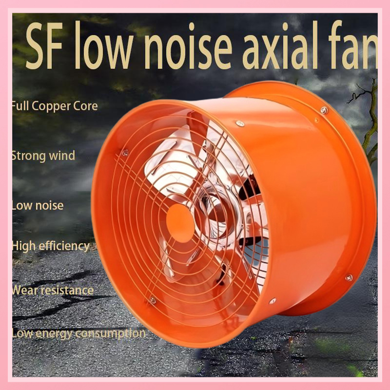 Axial fan power 550W/ voltage 220V industrial, workshop, kitchen, warehouse, ventilation strong smoke exhaust pipe low noise low energy consumption park fan all copper movement air flow machine,8/10/12/14/16 inch axial flow fan ventilator industrial blowe Presyo  2,168 Piso*Libreng Shipping