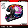 JCNJ RXR 691-7 Motorcycle Helmet with Clear Visor