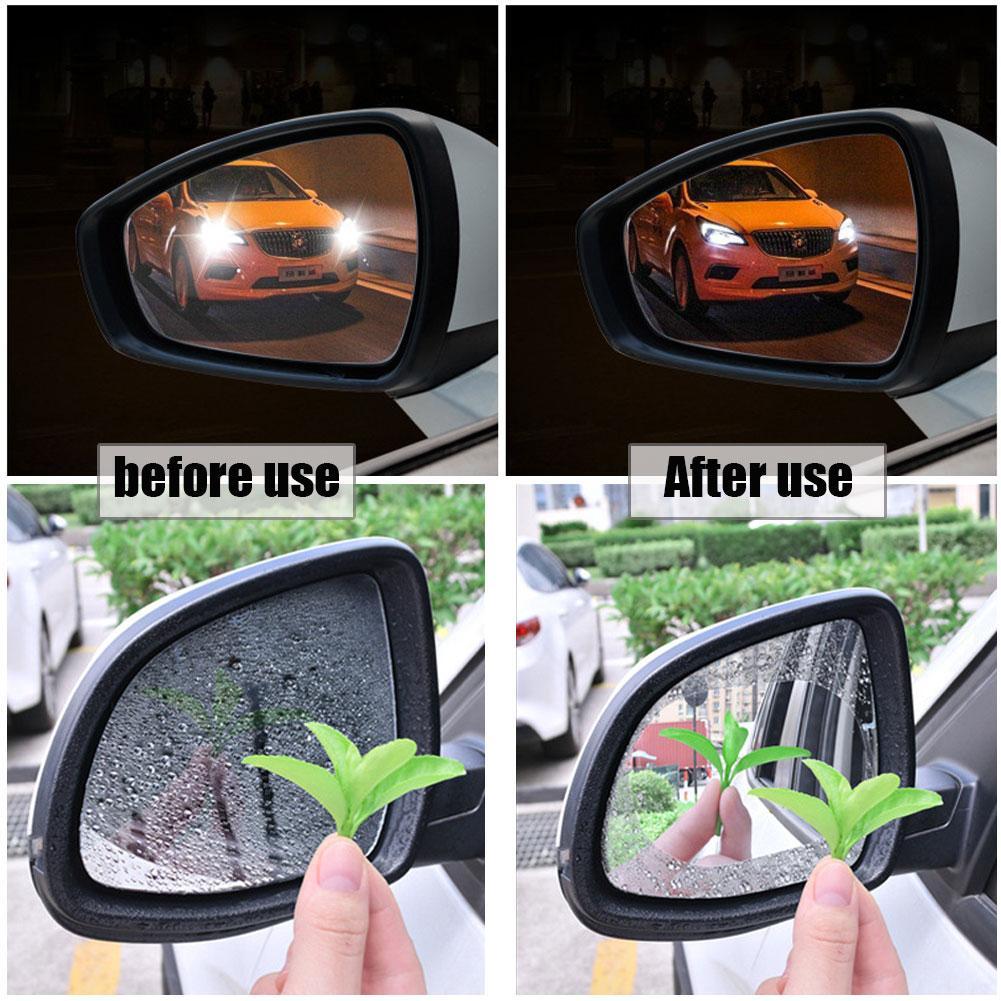 fgyhty 1 Pair Hydrophobic Film Rearview Mirror Rainproof Driving Safe Scratch-Resistant Stickers Waterproof Car Mirror Film 