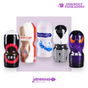 Muxfantasy Male Masturbator Cup - 3-in-1 Pleasure Toy (Jane