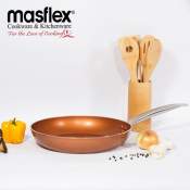 Masflex Copper Fry Pan - Healthy Low Cholesterol Cooking