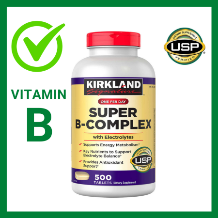 Kirkland Super B Complex with Electrolytes 500 tablets