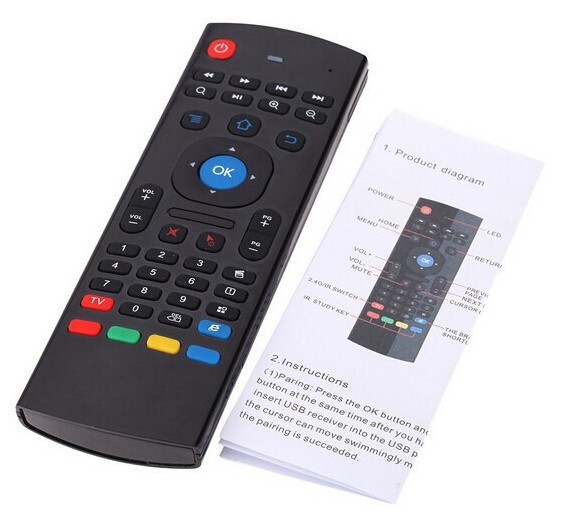 MX3 Backlit Air Mouse T3 Smart Voice Remote Control 2.4G RF Wireless Keyboard WG 