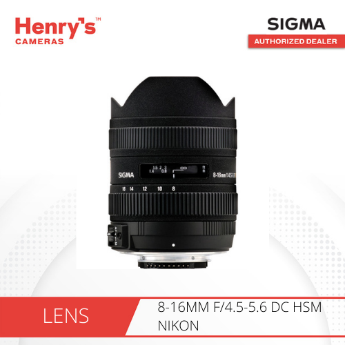 SIGMA 8-16MM F/4.5-5.6 DC HSM NIKON DSLR LENS CLEARANCE SALE (OLD BOX) - HENRY'S CAMERAS Presyo 36,990 Piso*Libreng Shipping