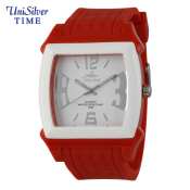 UniSilver TIME Kandy Krushhh Red/White Rubber Watch