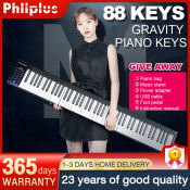 Phliplus 88-Key Bluetooth Portable Electric Piano for Adults