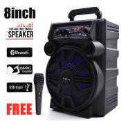 8" Bluetooth Karaoke Speaker with Free Wire MIC