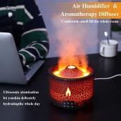 Flame Aroma Diffuser by Volcanic: Portable, Moisturizing, Ultrasonic