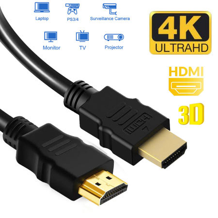 4K HDMI Cable for Laptop, TV, PS4, Tablet, Projector 