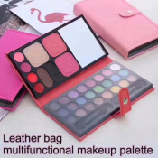 33 Colors Makeup Palette Bag Set Stage Makeup Plate Professional Makeup Eye Shadow Plate Eyeshadow Palette Beauty Eyeshadow Long-lasting Eye Shadow Make Up Leather Pearl Color Eye Shadow Children's Novice Makeup Tools