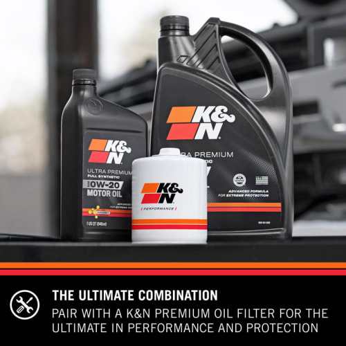 K&N 104102 Oil; 5W-30 K&N Full Synthetic Motor Oil, 5 Quart