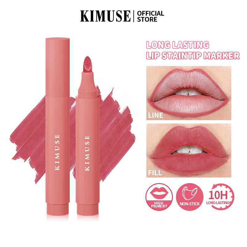 Discount on KIMUSE  shoes - SKU: KIMUSE Long Lasting Lip Stain Tip Marker Lipliner Pencil Matte Liquid Lipglaze 9 Colors
