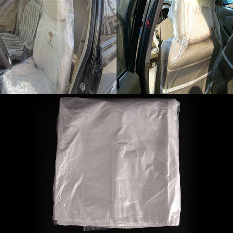 Flash Sale】 10pcs Disposable Plastic Car Seat Covers Protectors