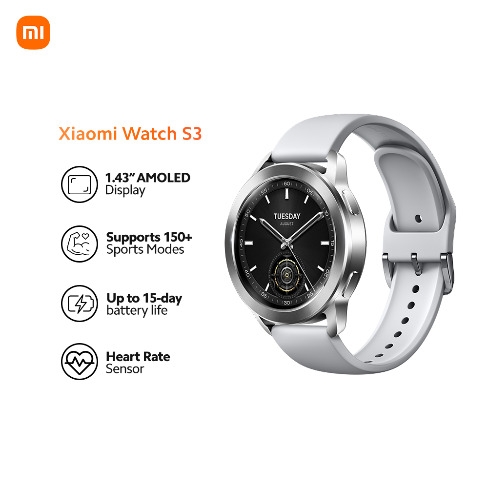 Xiaomi Watch S3 1.43" AMOLED Display