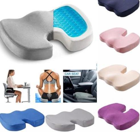 Happy Choice Blue Gel Enhanced Seat Cushion Non Slip Orthopedic