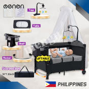 Portable Baby Crib Playpen with Free Mosquito Net & Table