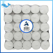 50pcs Unscented Tea Light Candles by 