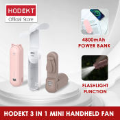HODEKT Portable Mini Fan with LED Light, Whisper Quiet