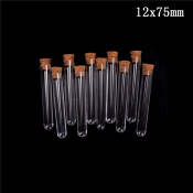 Dragon Plastic Test Tube with Cork, 10Pcs/lot