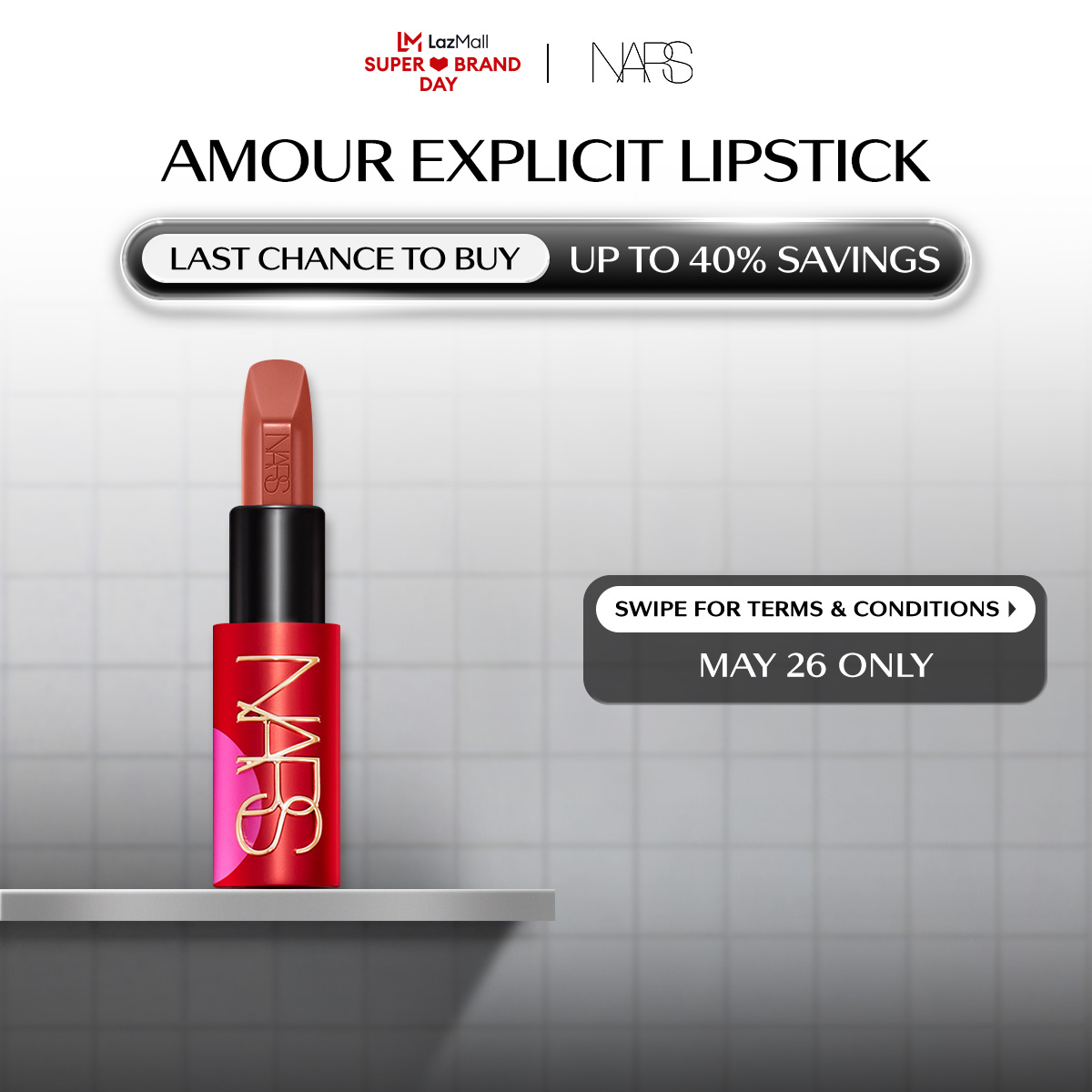 Discount on NARS  shoes - SKU: [NEW!] NARS Explicit Lipstick - Only Yours (Amour Collection - Limited Edition)