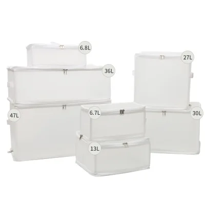 【Ship from Manila】1PCS Waterproof PP Plastic Storage Boxes Sundries Storage Organisation Dust-proof Moisture-proof Clothes Sorting Foldable Storage Bag (9)