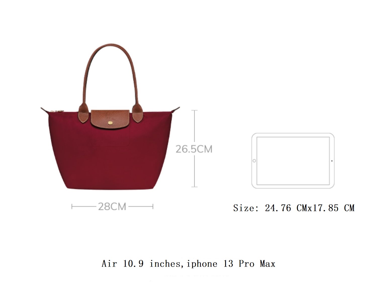2605089 Long handle medium Longchamp Le Pliage Bag Travel Bag
