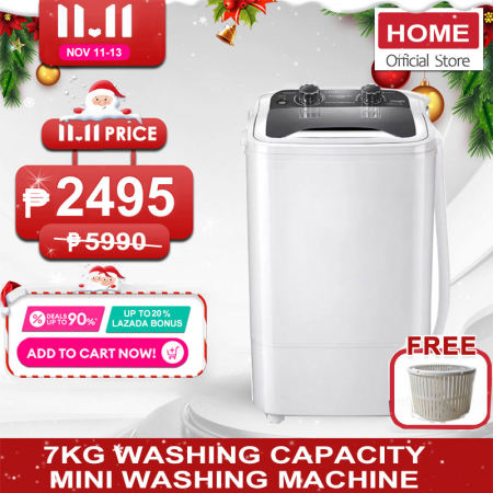 HOME Single Barrel Portable Washing Machine with Dehydration Function